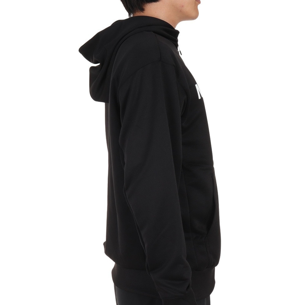 デサント（DESCENTE）（メンズ）ライトスムーススウェット フルジップフーディー DMMWJF20 BK