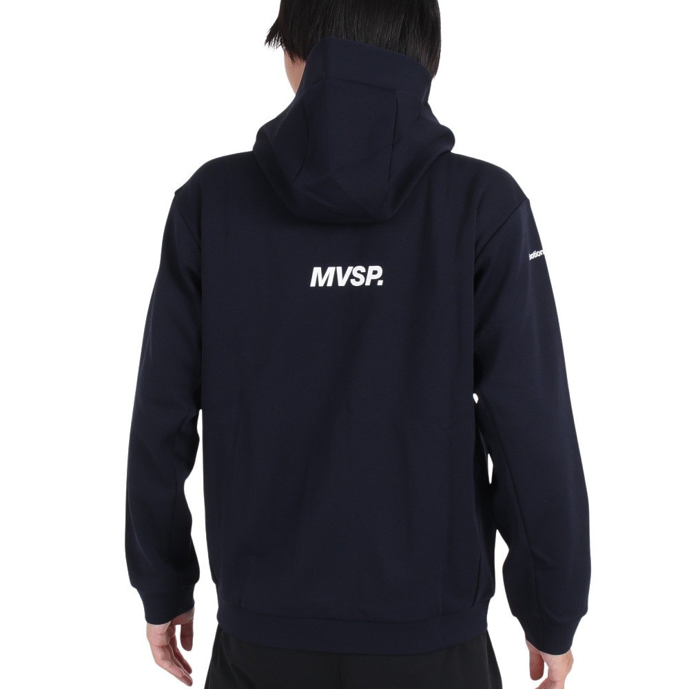 デサント（DESCENTE）（メンズ）S.F.TECH SHIELD ソフトウォーム フルジップフーディー DMMWJF24 NV