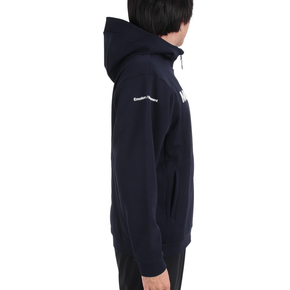 デサント（DESCENTE）（メンズ）S.F.TECH SHIELD ソフトウォーム フルジップフーディー DMMWJF24 NV