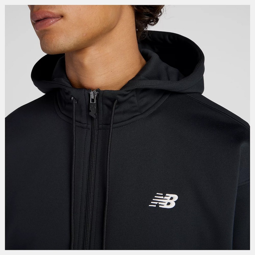 ニューバランス（new balance）（メンズ）ダブルニット フーディー ジャケット AMJ53174BK