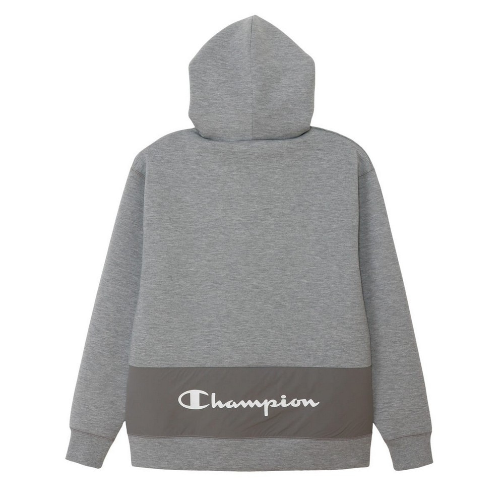 チャンピオン（CHAMPION）（メンズ）テックウィーブ 3LS ジップフーデッドスウェットシャツ C3-CS111 070
