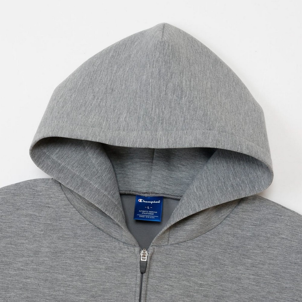 チャンピオン（CHAMPION）（メンズ）テックウィーブ 3LS ジップフーデッドスウェットシャツ C3-CS111 070