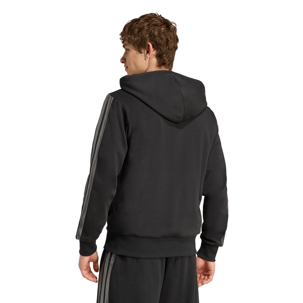 アディダス（adidas）（メンズ）ホリデー スリーストライプス フルジップ パーカー JVI19-JM1695