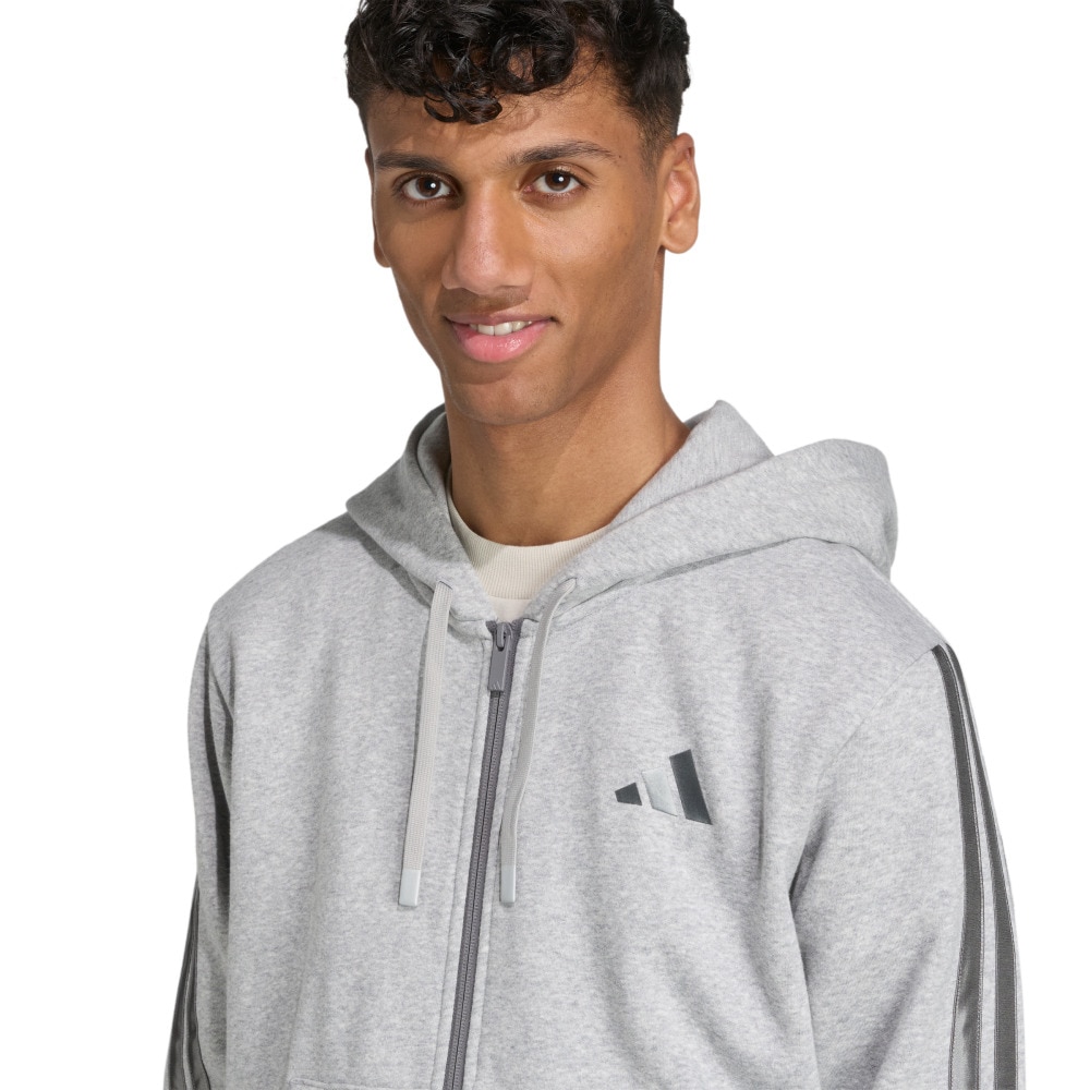 アディダス（adidas）（メンズ）ホリデー スリーストライプス フルジップ パーカー JVI19-JM1696