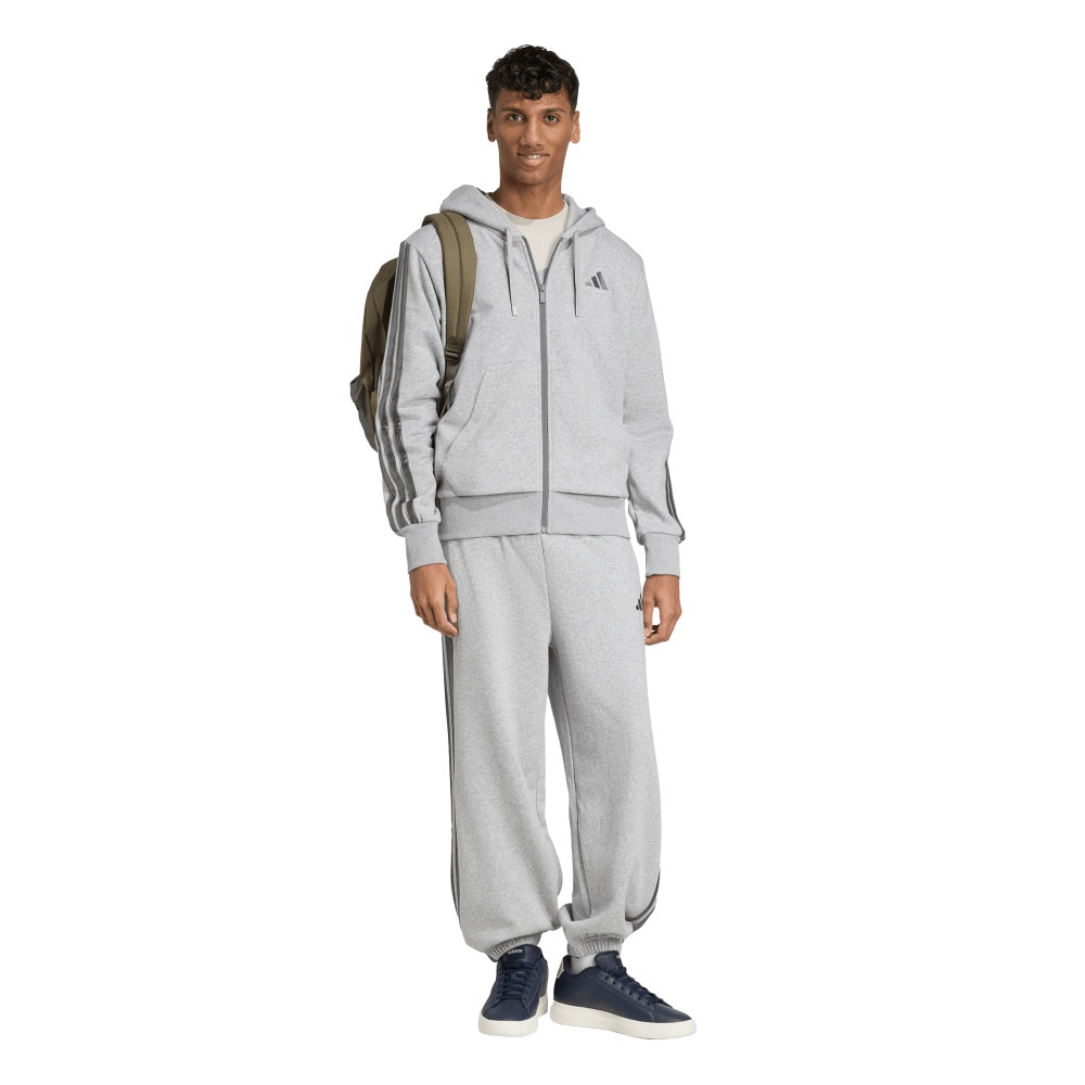 アディダス（adidas）（メンズ）ホリデー スリーストライプス フルジップ パーカー JVI19-JM1696