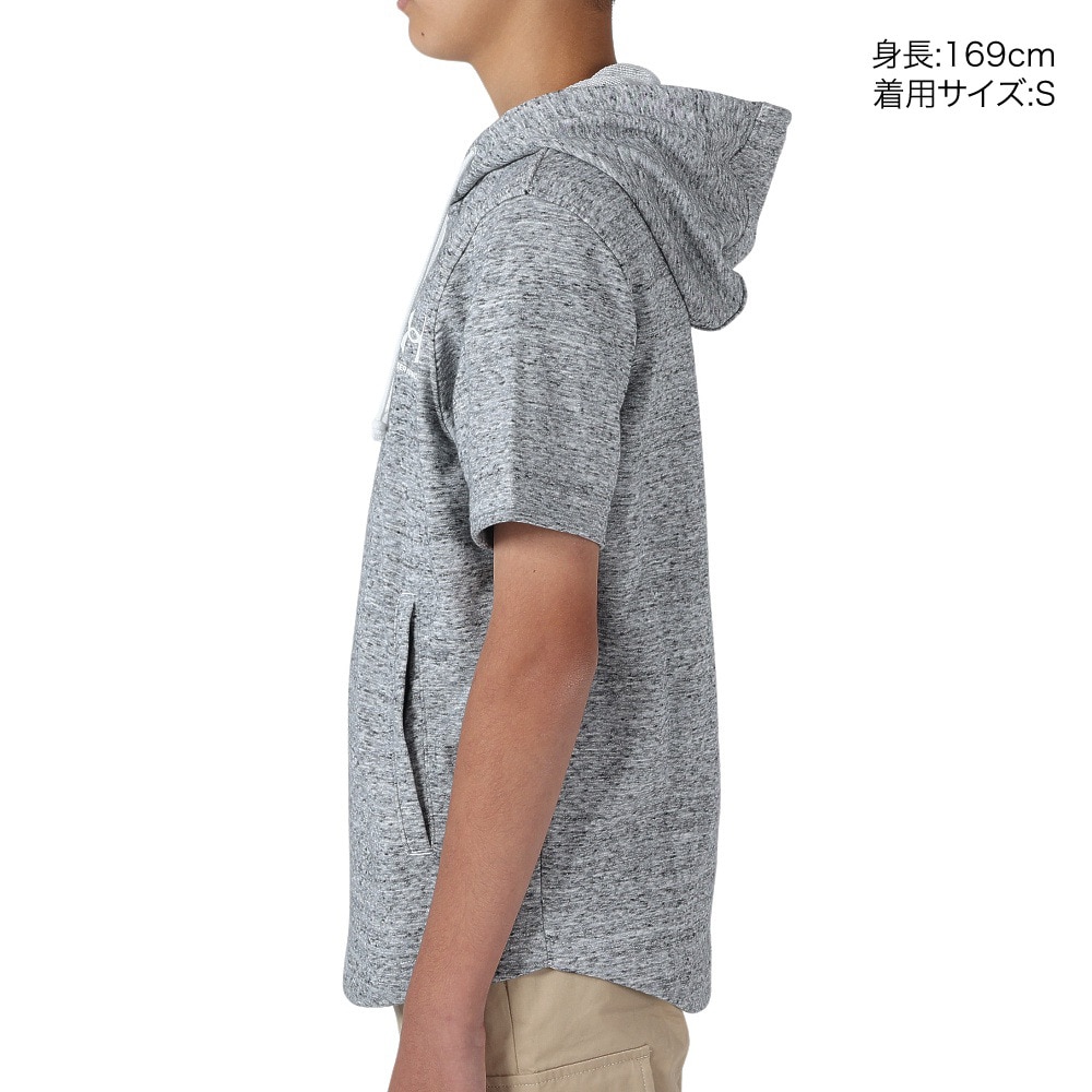 アンダーアーマー（UNDER ARMOUR）（メンズ）半袖 速乾 パーカー ライバルテリー ショートスリーブ フーディー 1370396 112★★★