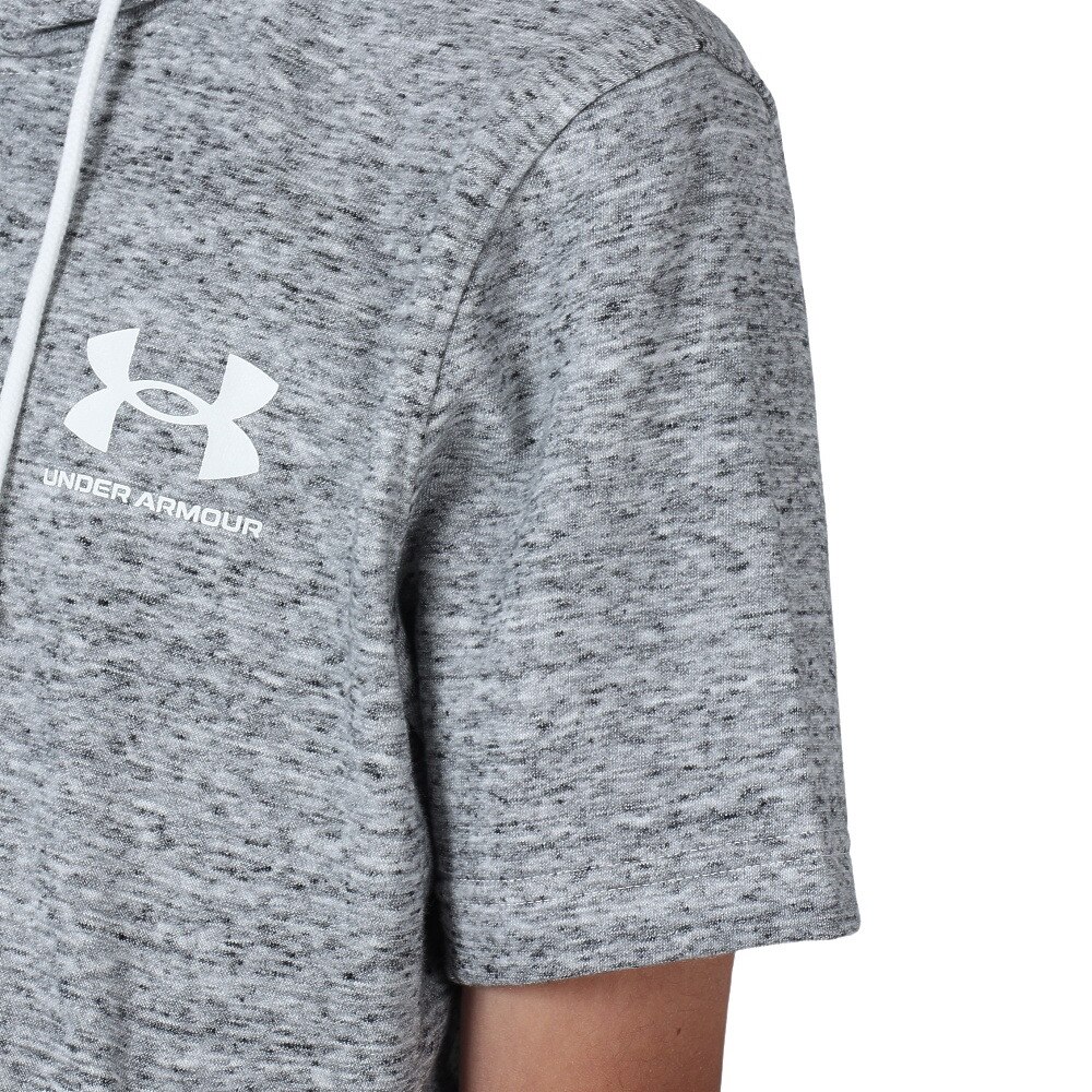 アンダーアーマー（UNDER ARMOUR）（メンズ）半袖 速乾 パーカー ライバルテリー ショートスリーブ フーディー 1370396 112★★★