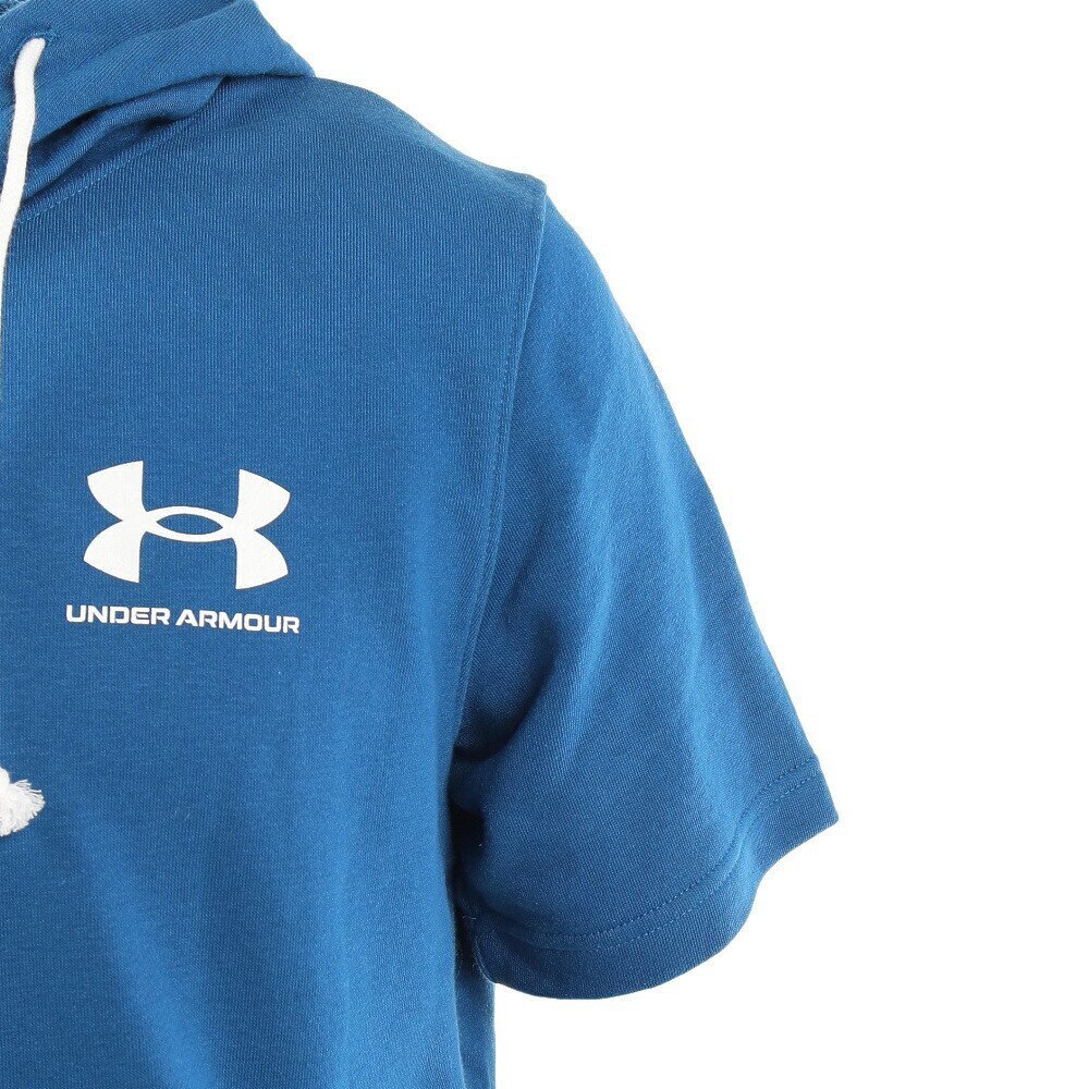 アンダーアーマー（UNDER ARMOUR）（メンズ）ライバルテリー ショートスリーブ フーディー 1370396 459