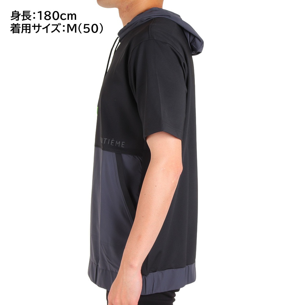 ウィッテム（HUITIEME）（メンズ）パーカー メンズ ハイブリット 半袖フーディ 191-26440-019