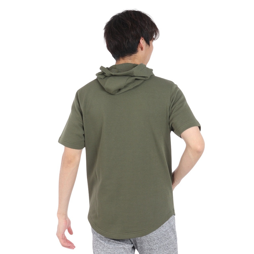 アンダーアーマー（UNDER ARMOUR）（メンズ）半袖パーカー Tシャツ メンズ プロジェクトロック テリー フーディー 1377427 390