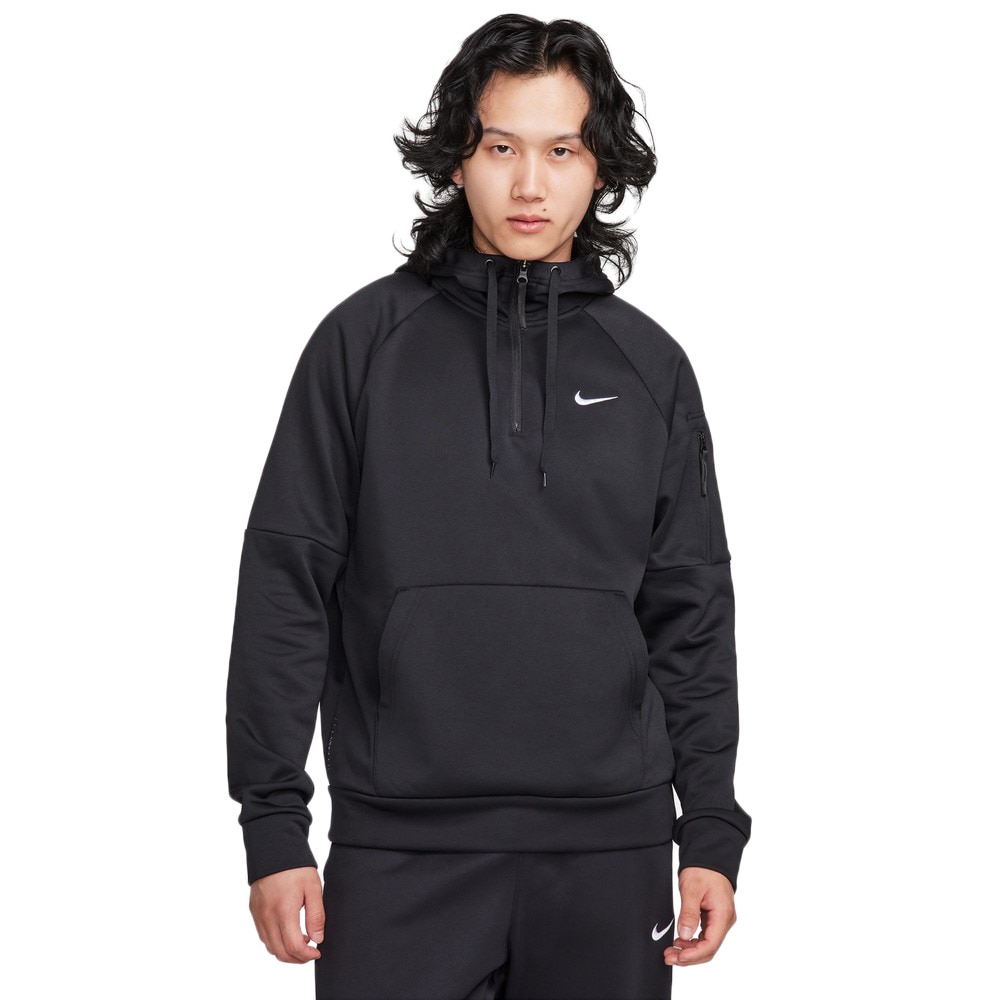 ナイキ（NIKE）（メンズ）Therma-FIT 長袖フーディー 1/4ジップ フィットネスパーカー DQ4845-010