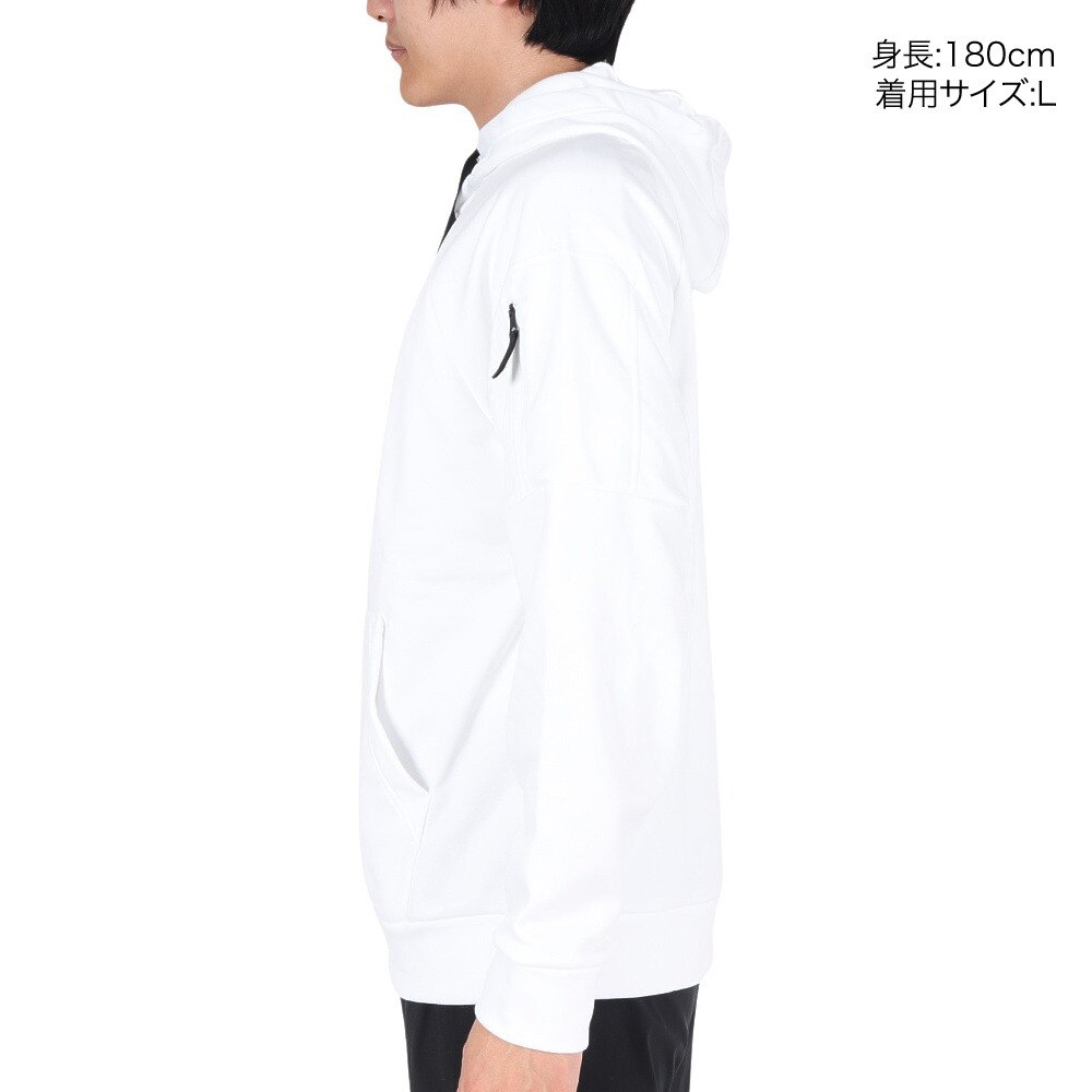 ナイキ（NIKE）（メンズ）Therma-FIT 1/4ジップ フィットネスパーカー DQ4845-100 ホワイト