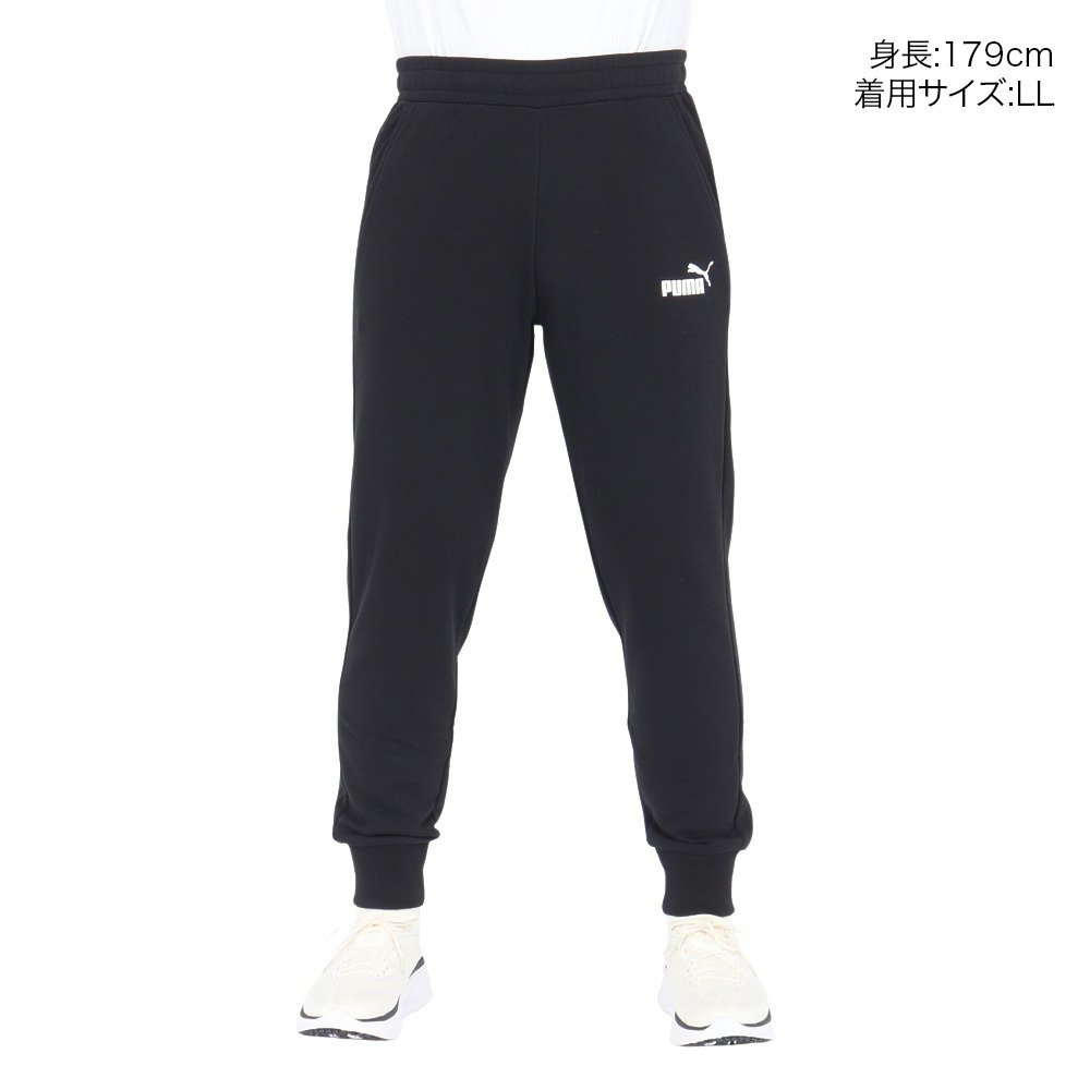 プーマ（PUMA）（メンズ）スウェット パンツ ESS ロゴパンツ 588730 01 BLK ジョガーパンツ 黒 ブラック