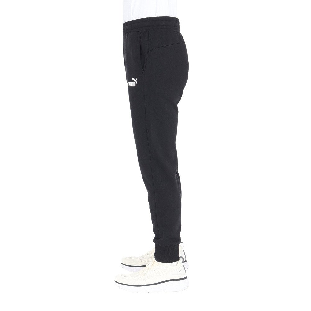 プーマ（PUMA）（メンズ）スウェット パンツ ESS ロゴパンツ 588730 01 BLK ジョガーパンツ 黒 ブラック