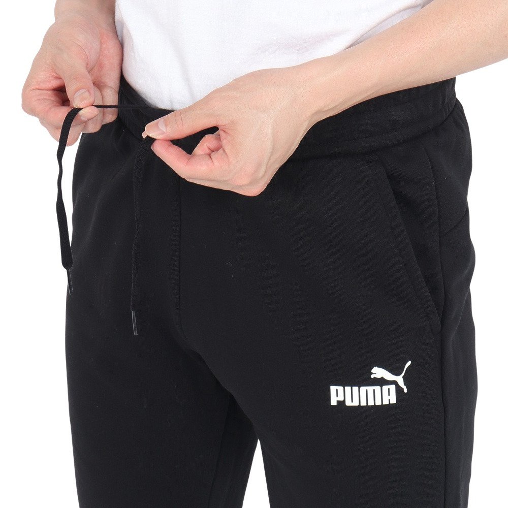 プーマ（PUMA）（メンズ）スウェット パンツ ESS ロゴパンツ 588730 01 BLK ジョガーパンツ 黒 ブラック