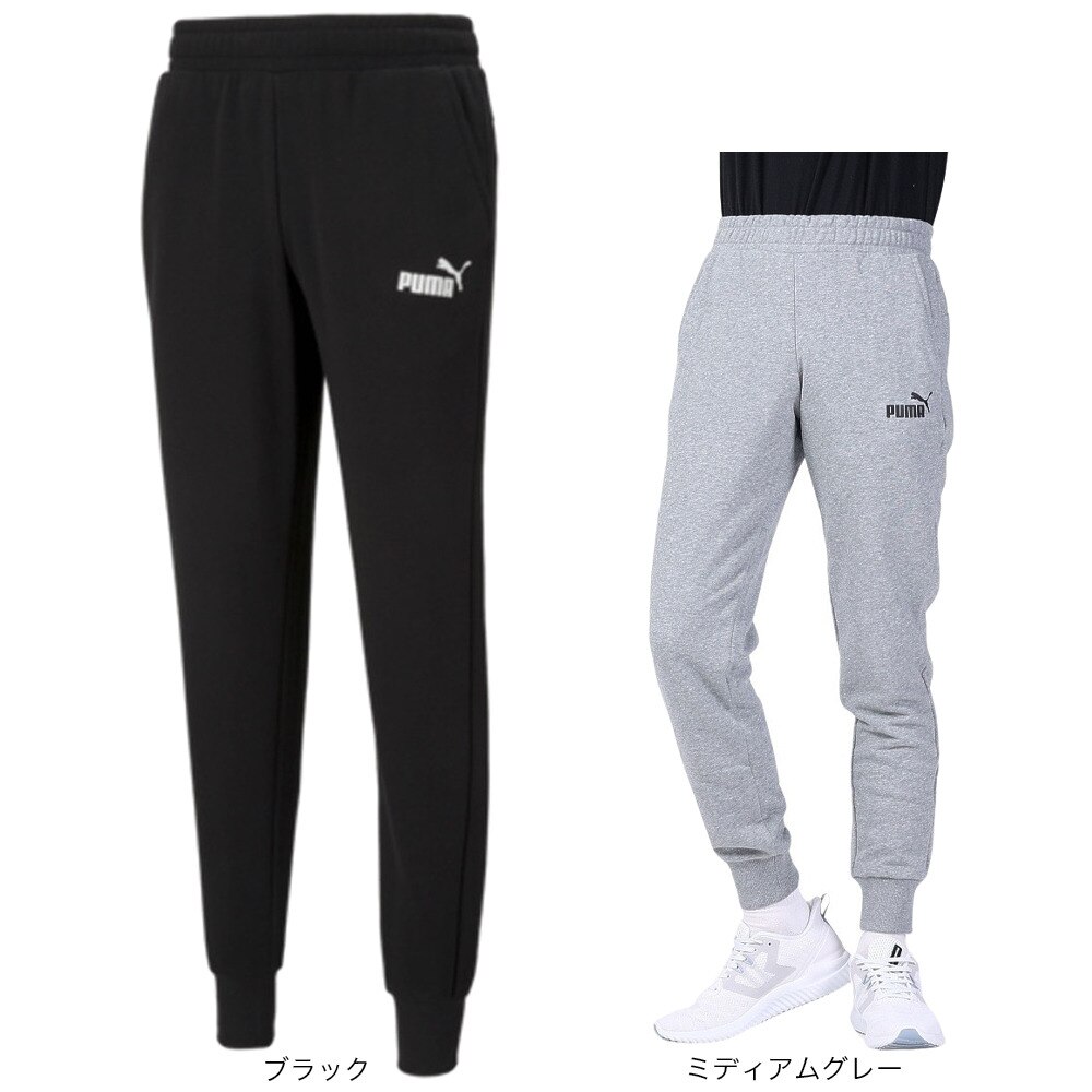 プーマ（PUMA）（メンズ）ESS ロゴパンツ 588730 01 BLK