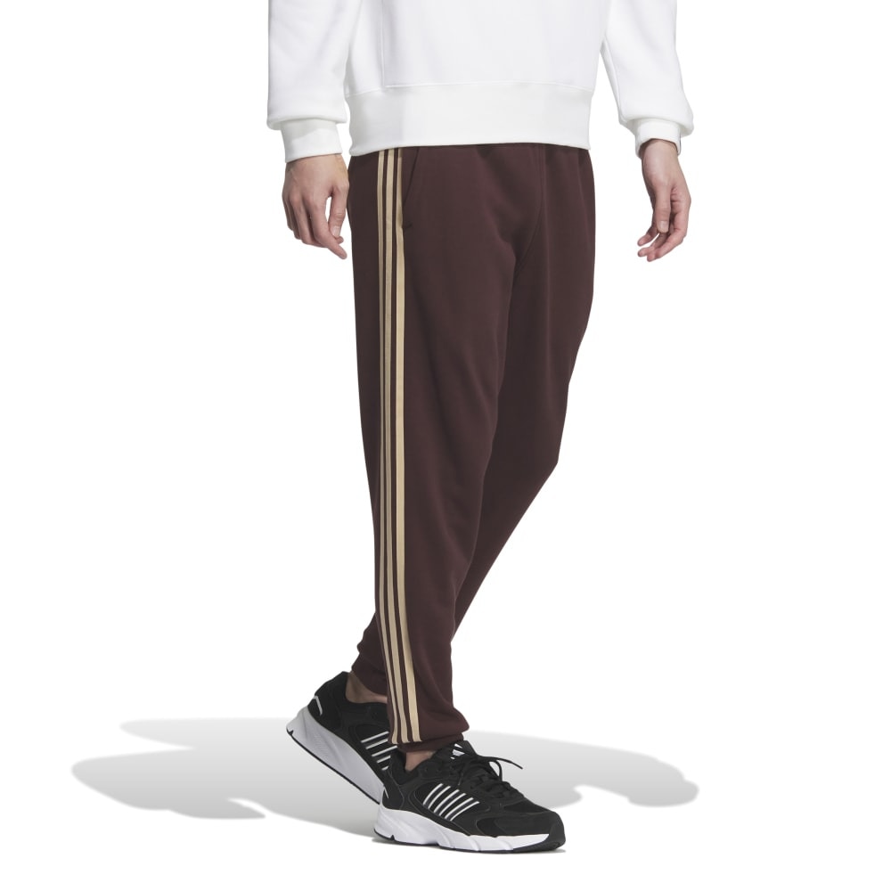 アディダス（adidas）（メンズ）エッセンシャルズ プラス レギュラーフィット スリーストライプス フレンチテリー カフパンツ KWF03-JH1060