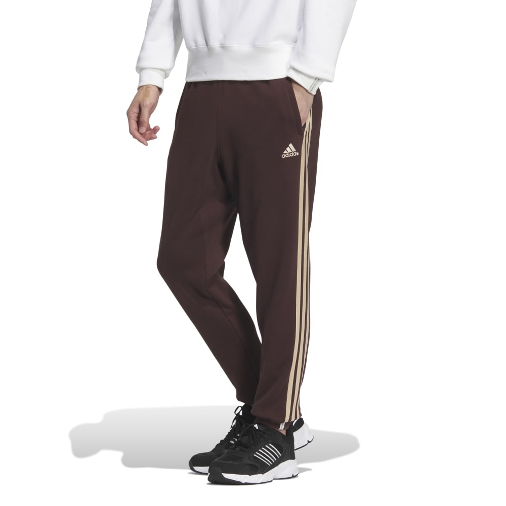 アディダス（adidas）（メンズ）エッセンシャルズ プラス レギュラーフィット スリーストライプス フレンチテリー カフパンツ KWF03-JH1060