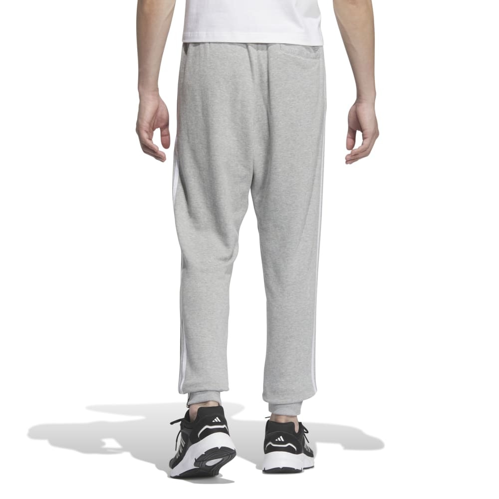 アディダス（adidas）（メンズ）エッセンシャルズ プラス レギュラーフィット スリーストライプス フレンチテリー カフパンツ JUP89-JW6942