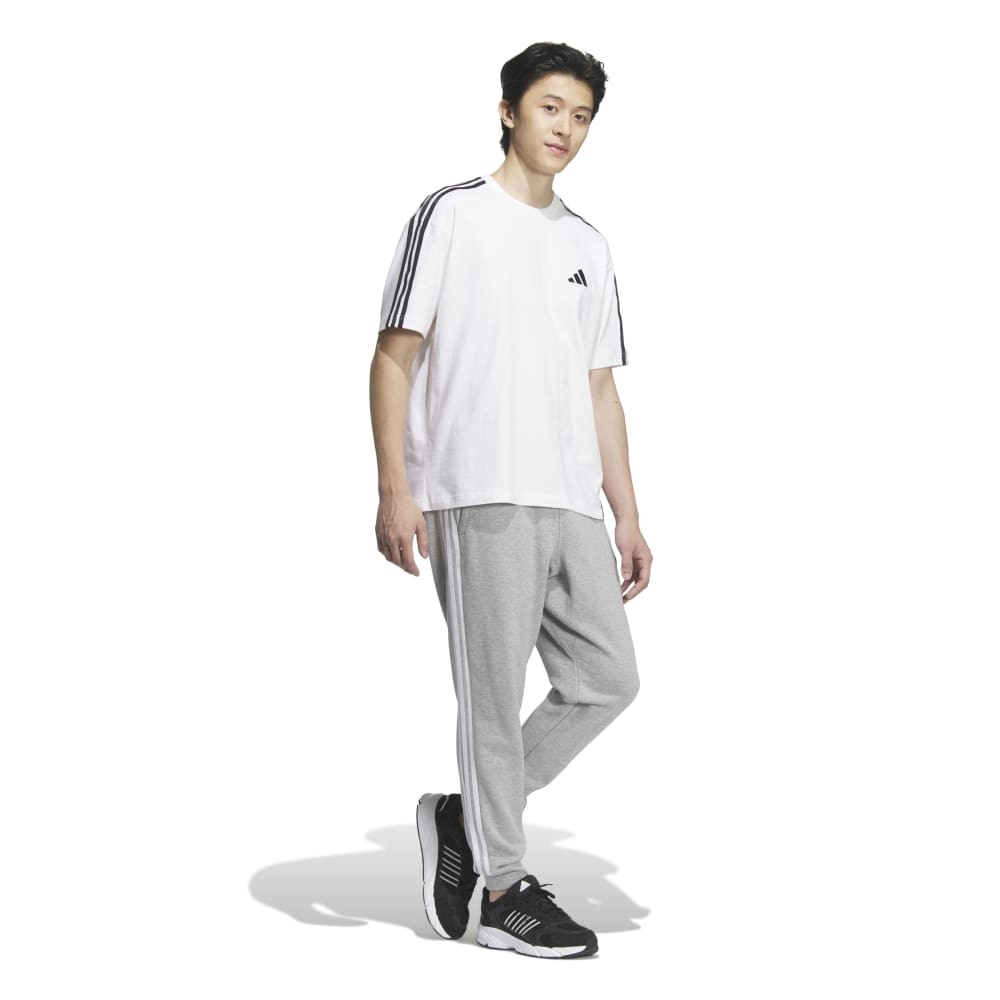 アディダス（adidas）（メンズ）エッセンシャルズ プラス レギュラーフィット スリーストライプス フレンチテリー カフパンツ JUP89-JW6942