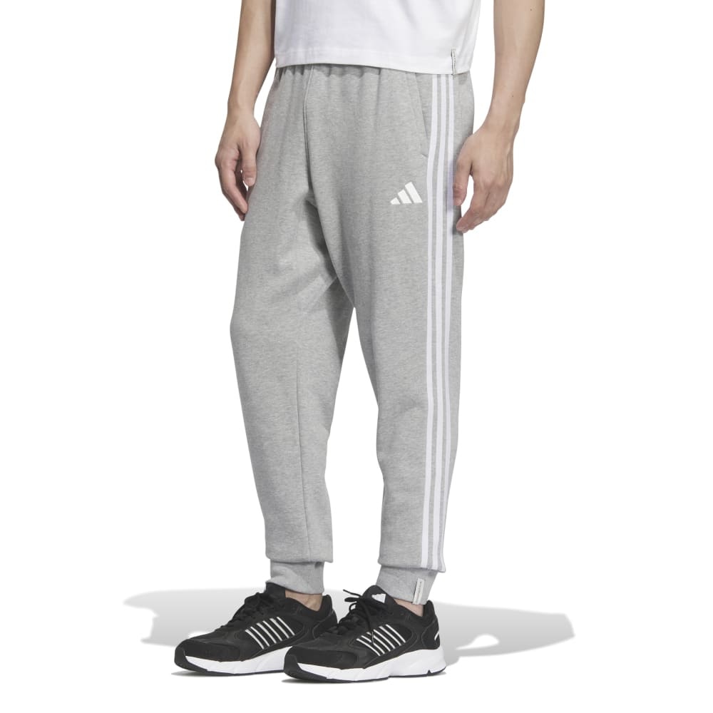 アディダス（adidas）（メンズ）エッセンシャルズ プラス レギュラーフィット スリーストライプス フレンチテリー カフパンツ JUP89-JW6942