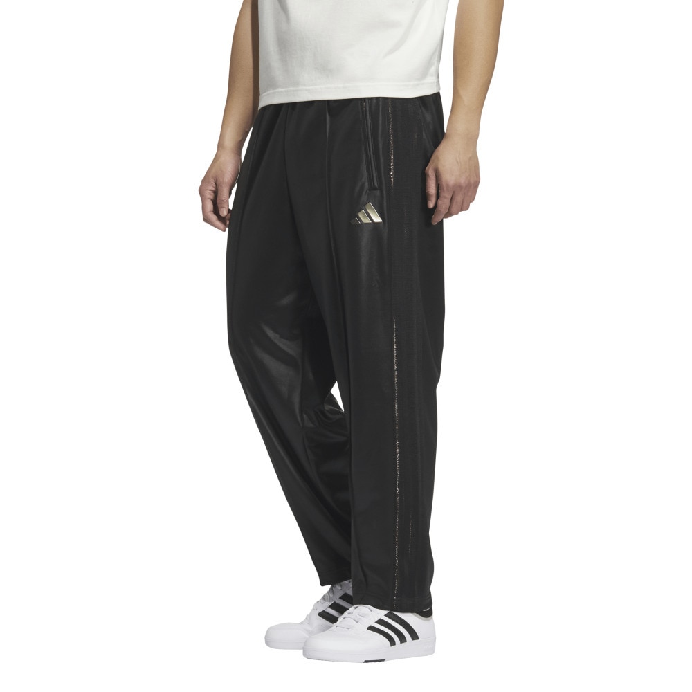 アディダス（adidas）（メンズ）Stadium Gold ルーズフィット フルレングス オープンヘム トラックパンツ HI547-JZ8755
