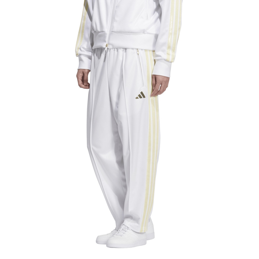 アディダス（adidas）（メンズ）Stadium Gold ルーズフィット フルレングス オープンヘム トラックパンツ HI547-JZ8756
