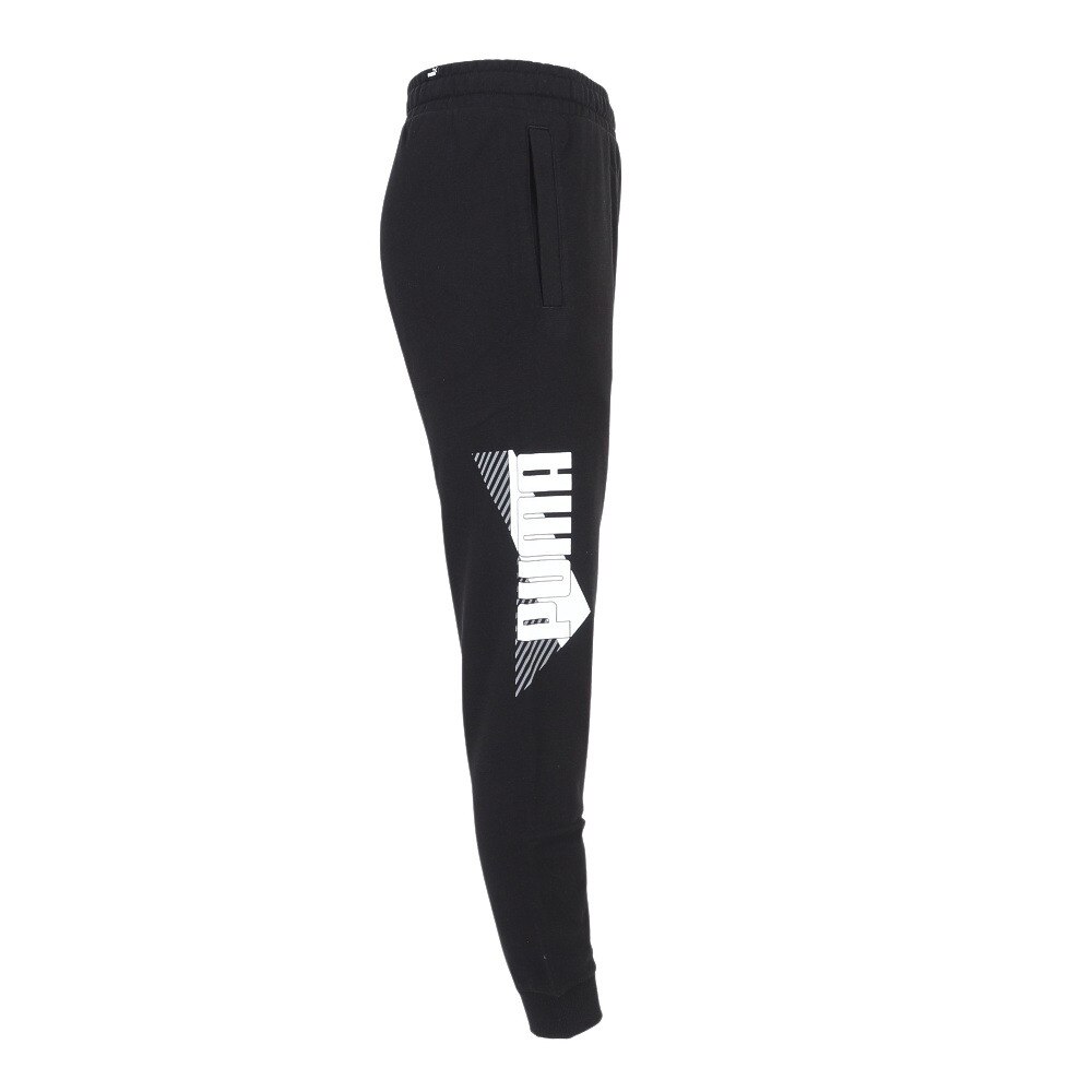プーマ（PUMA）（メンズ）PUMA POWER ロゴ スウェットパンツ 672517 01 BLK