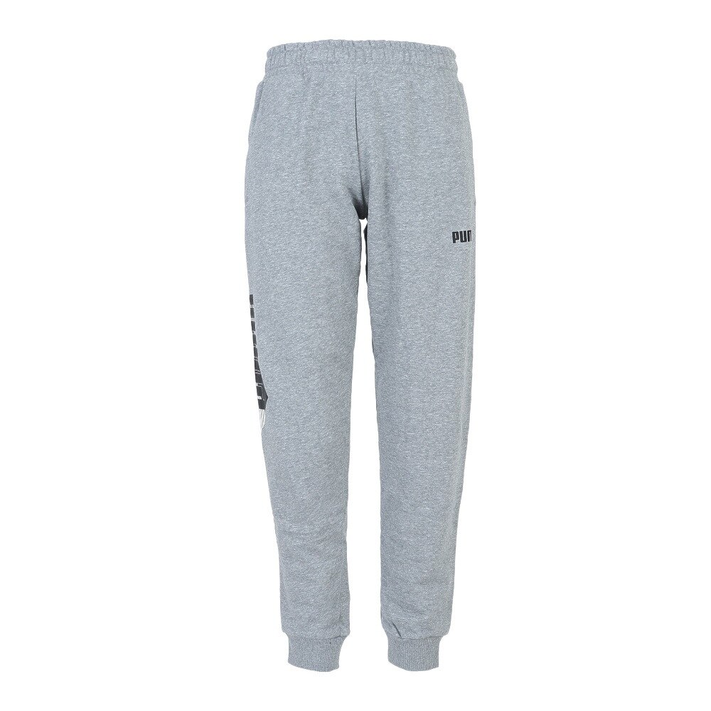 プーマ（PUMA）（メンズ）PUMA POWER ロゴ スウェットパンツ 672517 03 GRY