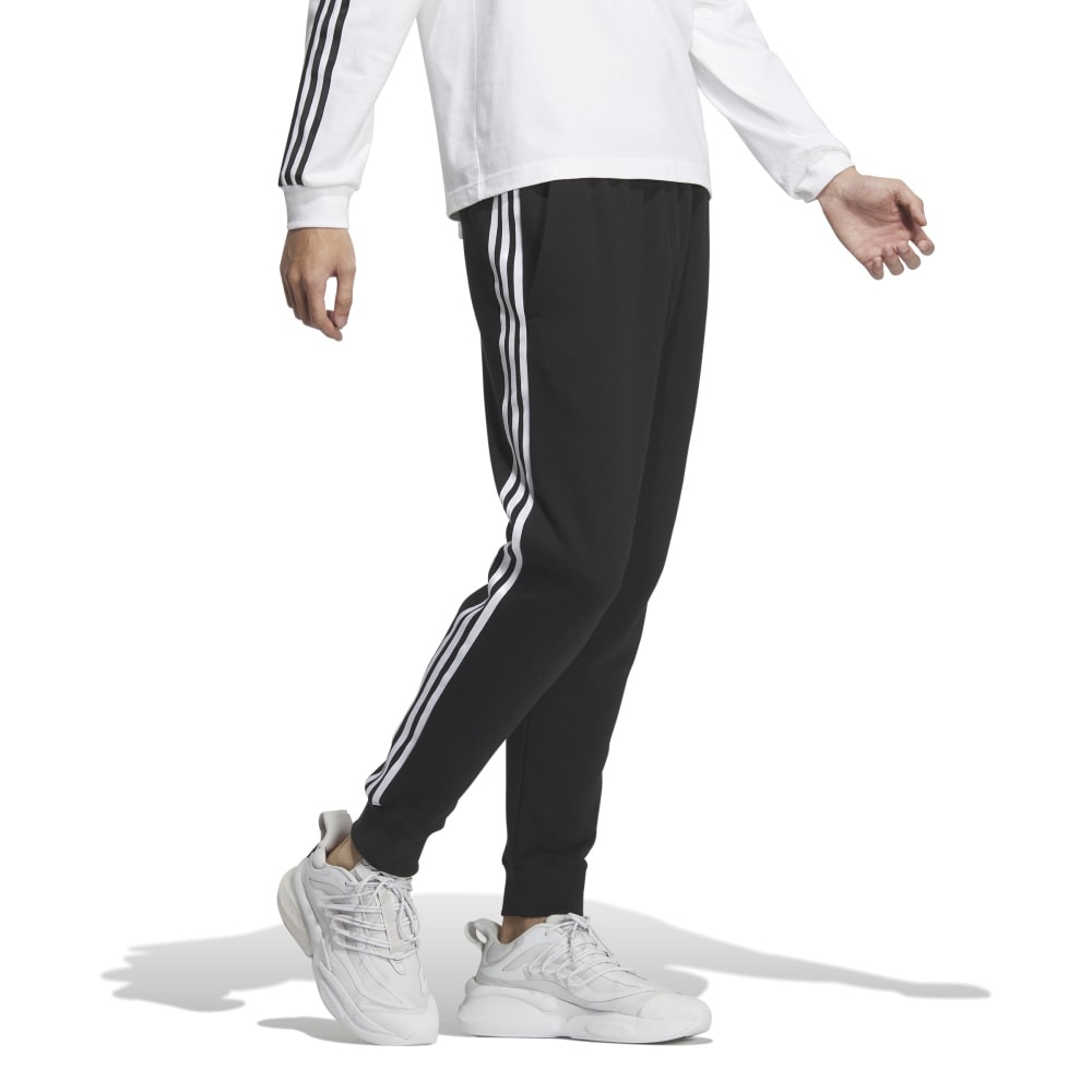 アディダス（adidas）（メンズ）エッセンシャルズ プラス レギュラーフィット スリーストライプス フレンチテリー カフパンツ KWF03-JF3934