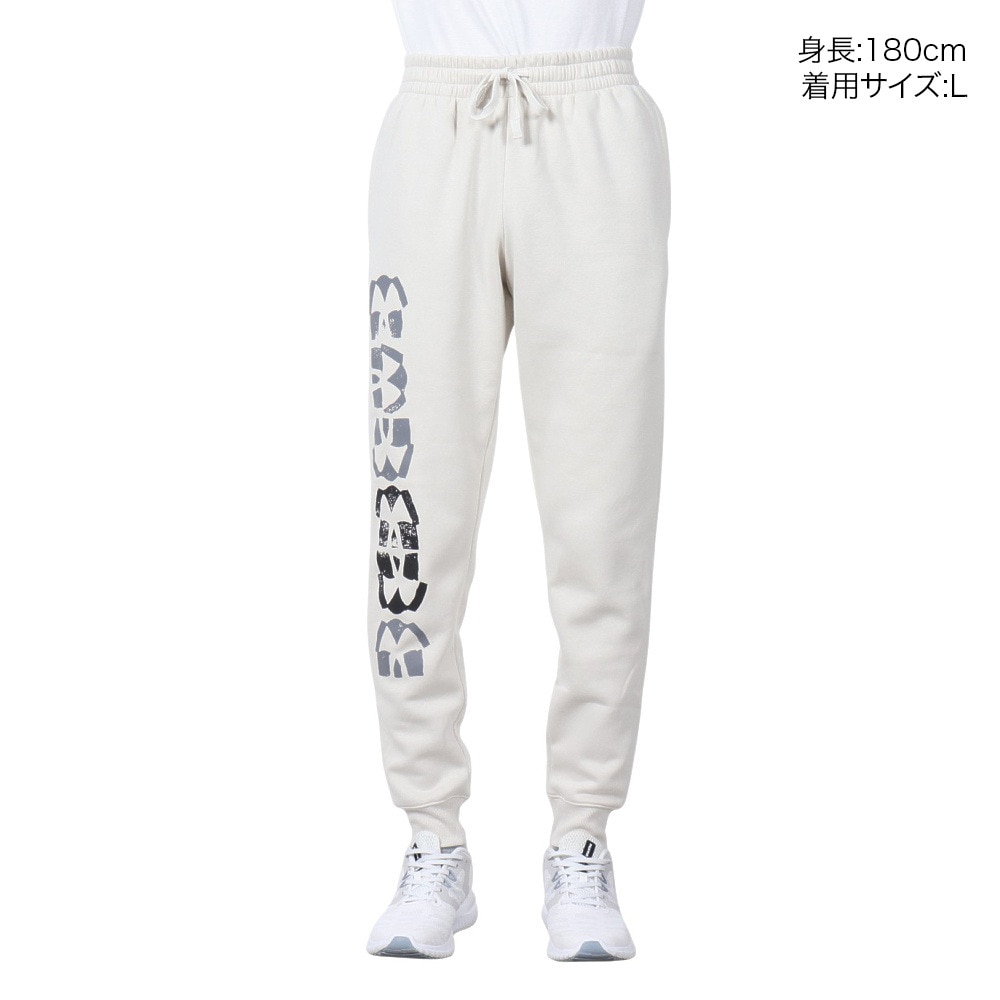 アンダーアーマー（UNDER ARMOUR）（メンズ）ライバルフリース スタンプト ジョガーパンツ 1390304 110