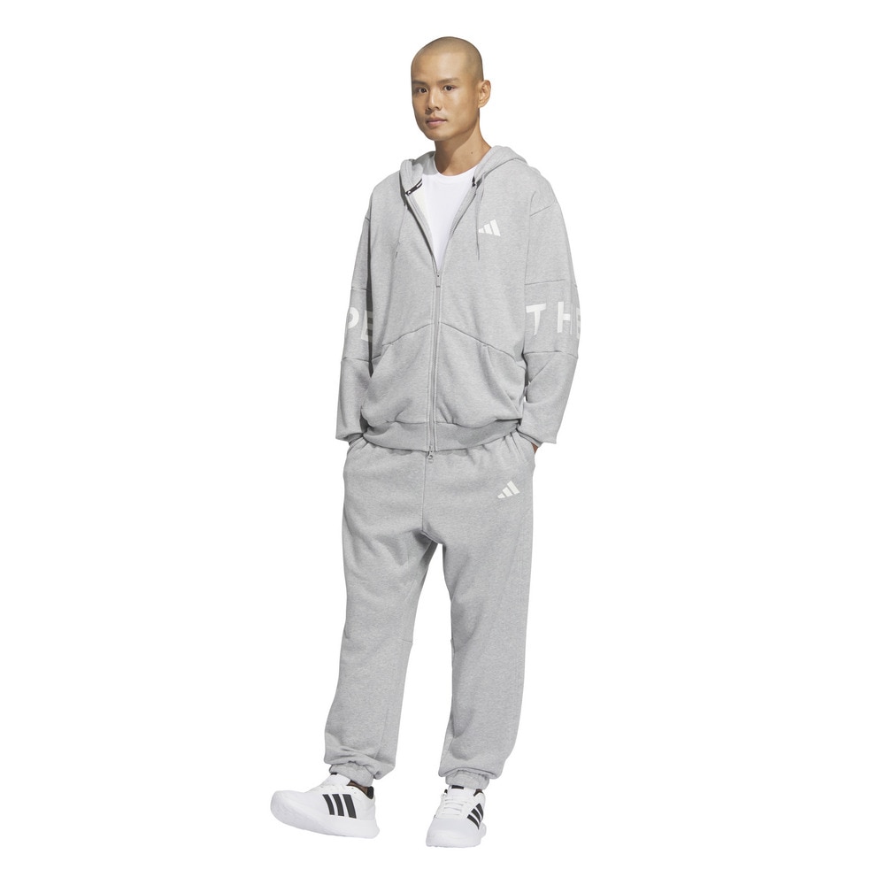 アディダス（adidas）（メンズ）ワーディング パック ルーズフィット フレンチテリー エラスチックヘム フルレングスパンツ KQD38-JM2111