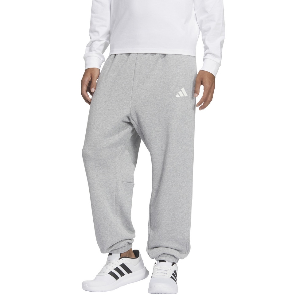アディダス（adidas）（メンズ）ワーディング パック ルーズフィット フレンチテリー エラスチックヘム フルレングスパンツ KQD38-JM2111