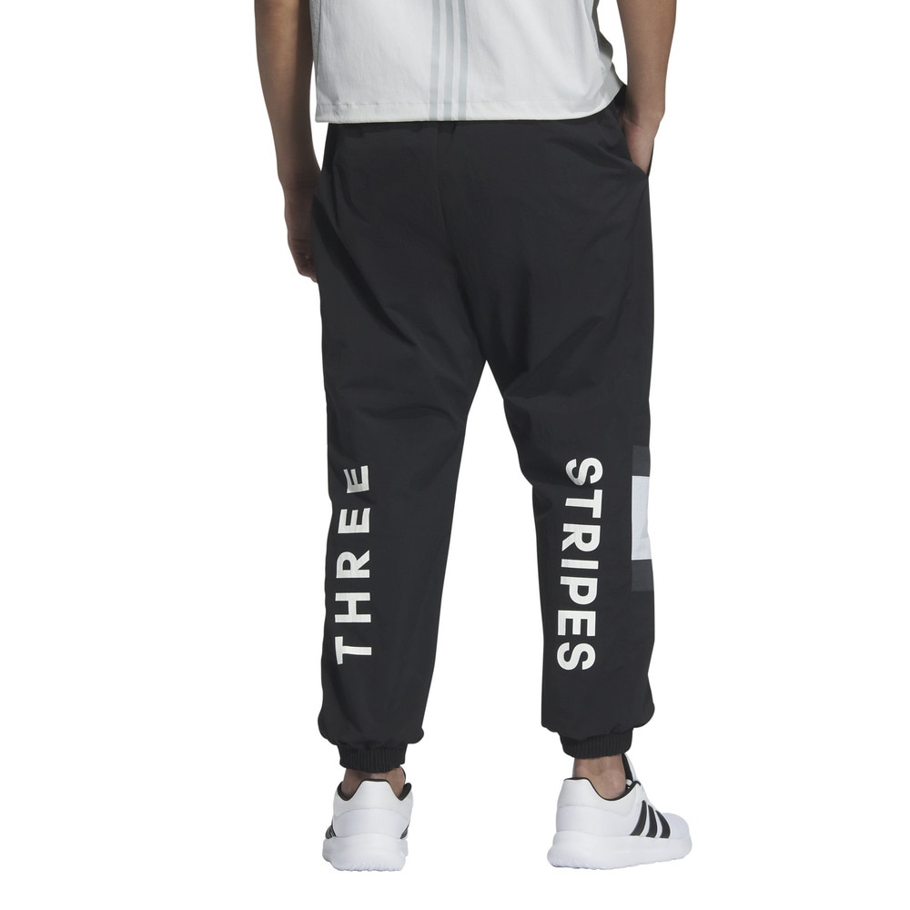 アディダス（adidas）（メンズ）ワーディング パック ルーズフィット メッシュ裏地付き エラスチックヘム ウーブンパンツ KQD40-JM2067