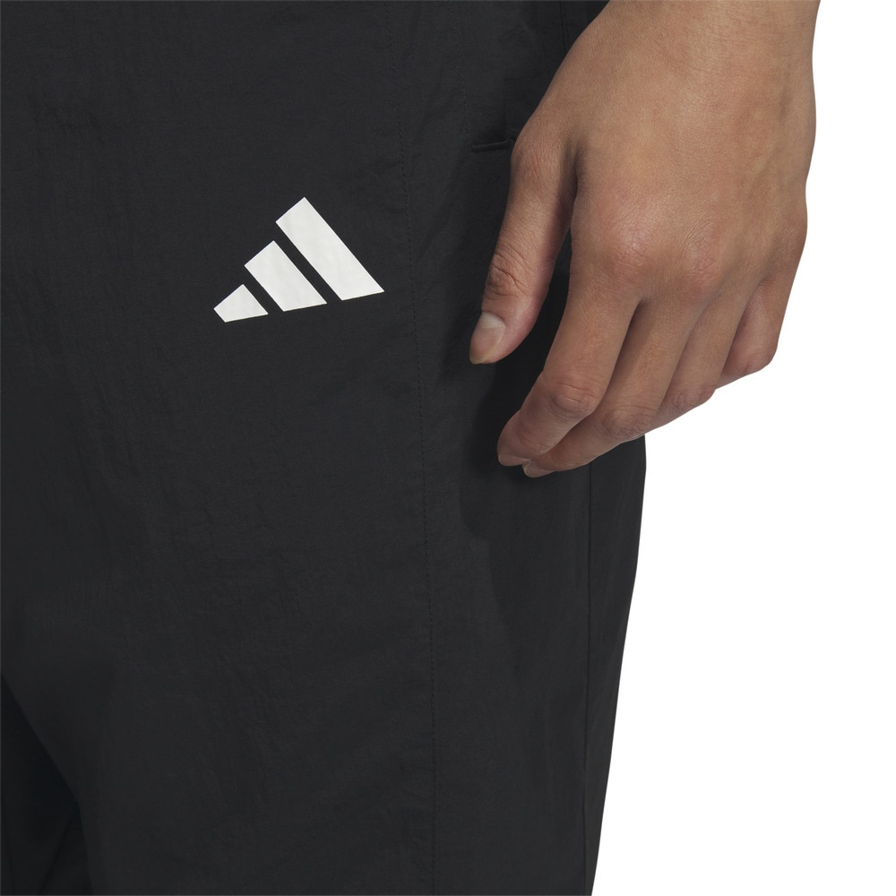 アディダス（adidas）（メンズ）ワーディング パック ルーズフィット メッシュ裏地付き エラスチックヘム ウーブンパンツ KQD40-JM2067