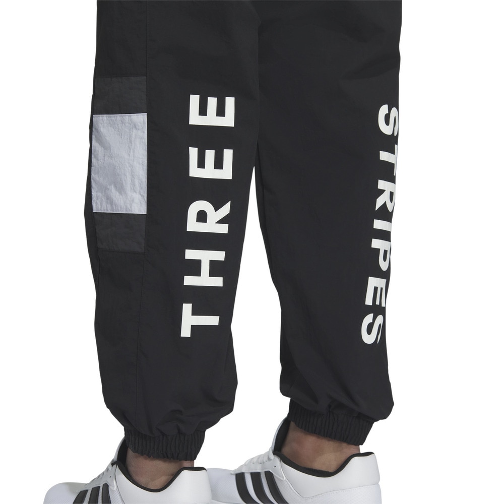 アディダス（adidas）（メンズ）ワーディング パック ルーズフィット メッシュ裏地付き エラスチックヘム ウーブンパンツ KQD40-JM2067