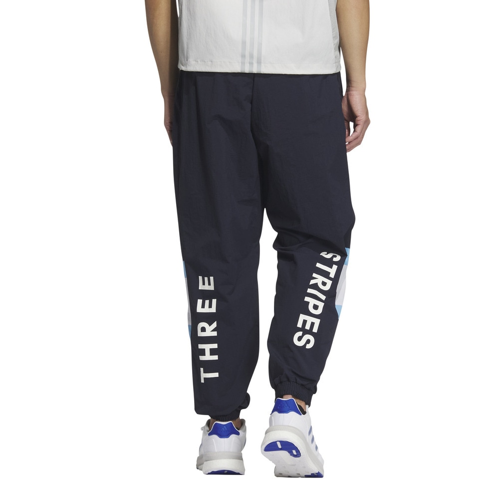 アディダス（adidas）（メンズ）ワーディング パック ルーズフィット メッシュ裏地付き エラスチックヘム ウーブンパンツ KQD40-JM2068