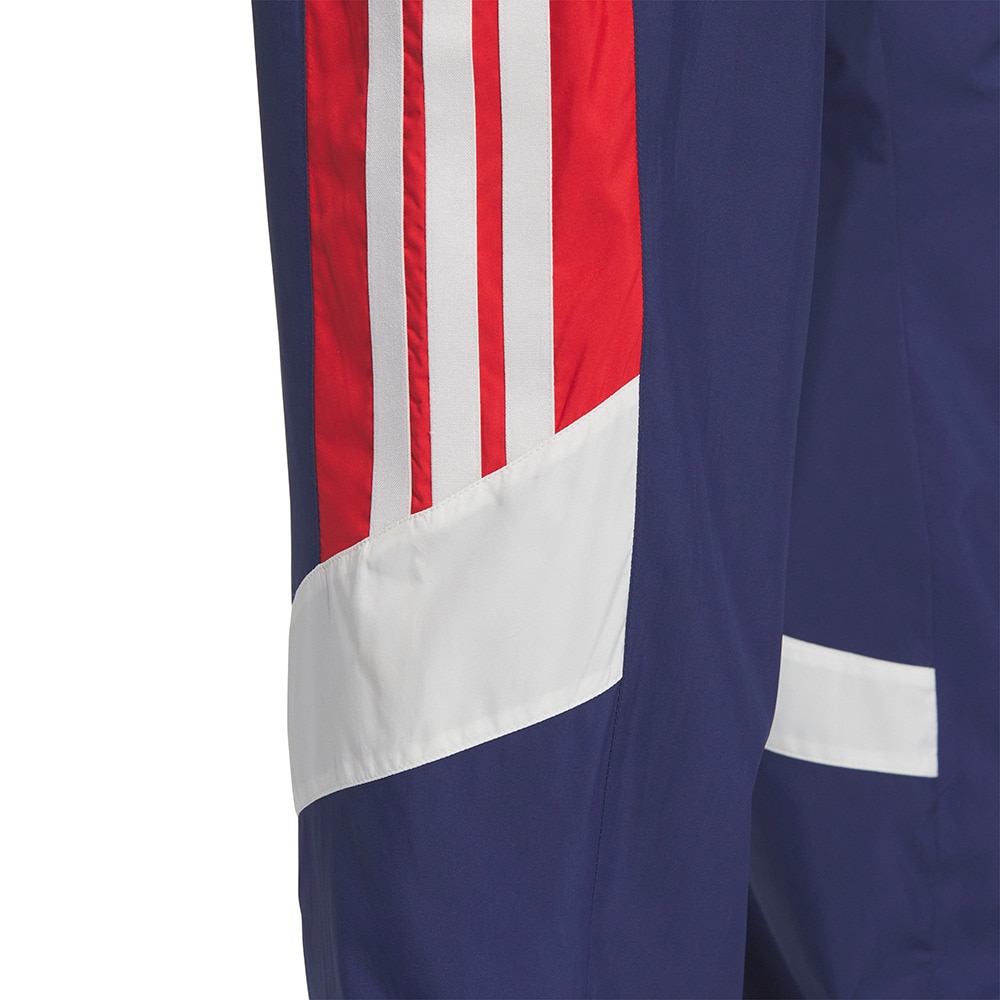 アディダス（adidas）（メンズ）マストハブ ルーズフィット メッシュ裏地付き フルレングス オープンヘム ウインドパンツ KQD21-JM2107