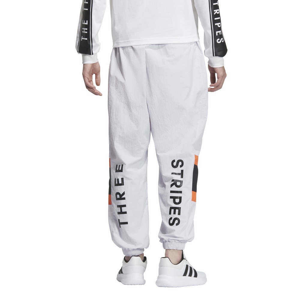 アディダス（adidas）（メンズ）ワーディング パック ルーズフィット メッシュ裏地付き エラスチックヘム ウーブンパンツ KQD40-JM2069