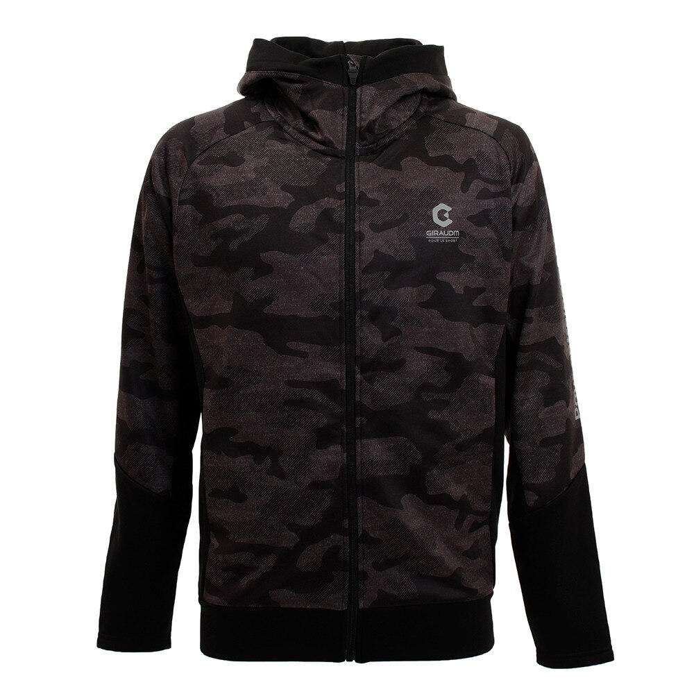  ウインドクロス CAMOスウェットフードジャケット 860GM9HD7991 BLK オンライン価格
