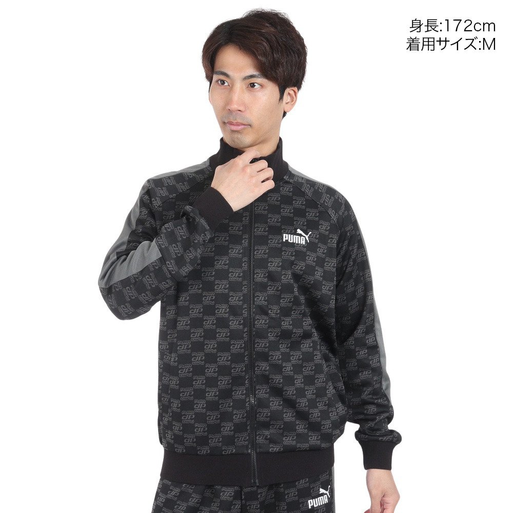 プーマ（PUMA）（メンズ）トラックジャケット ジャージ CORE HERITAGE モノグラム  680697 01 BLK