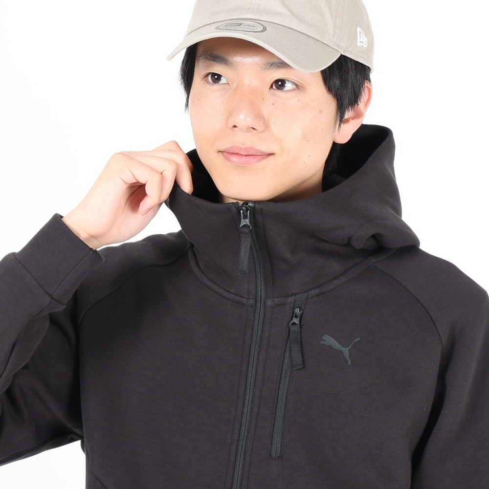 プーマ（PUMA）（メンズ）PUMA TECH フルジップ フーディ DK 626143 01 BLK