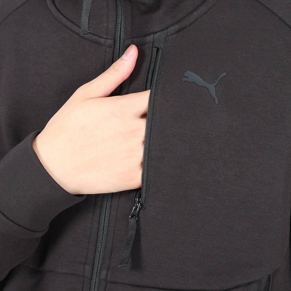 プーマ（PUMA）（メンズ）PUMA TECH フルジップ フーディ DK 626143 01 BLK