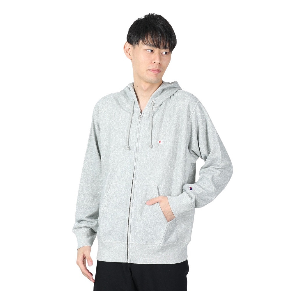 チャンピオン-ヘリテイジ（CHAMPION-HERITAGE）（メンズ）リバースウィーブ ジップフーデット スウェットシャツ C3-Z102 070
