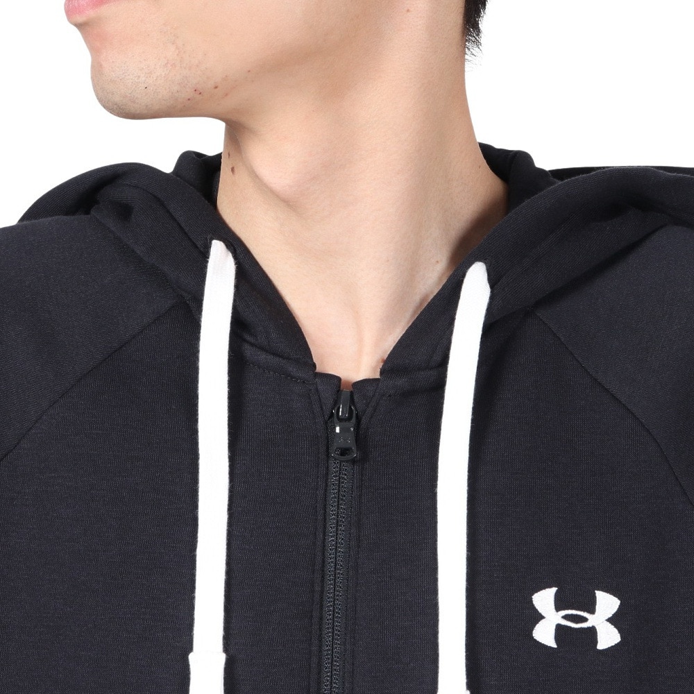 アンダーアーマー（UNDER ARMOUR）（メンズ）ライバルフリース グリッチ フルジップ フーディー 1390301 001
