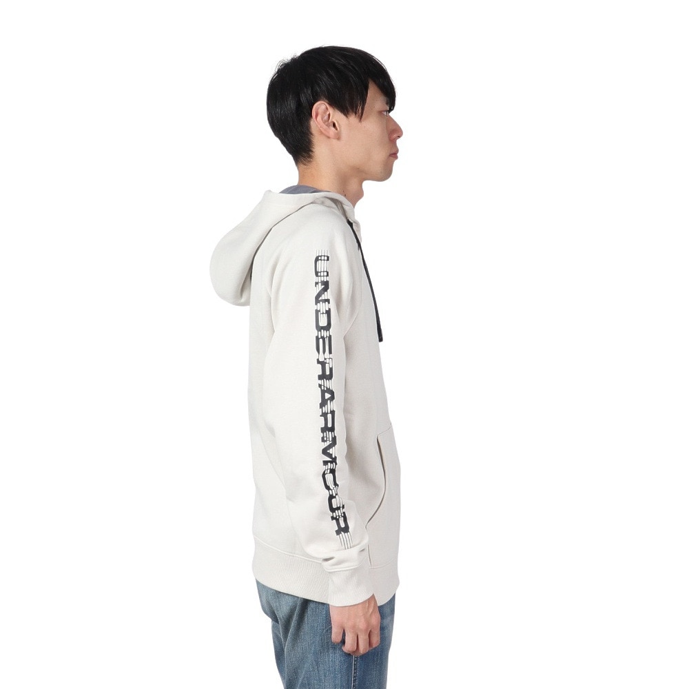 アンダーアーマー（UNDER ARMOUR）（メンズ）ライバルフリース グリッチ フルジップ フーディー 1390301 110