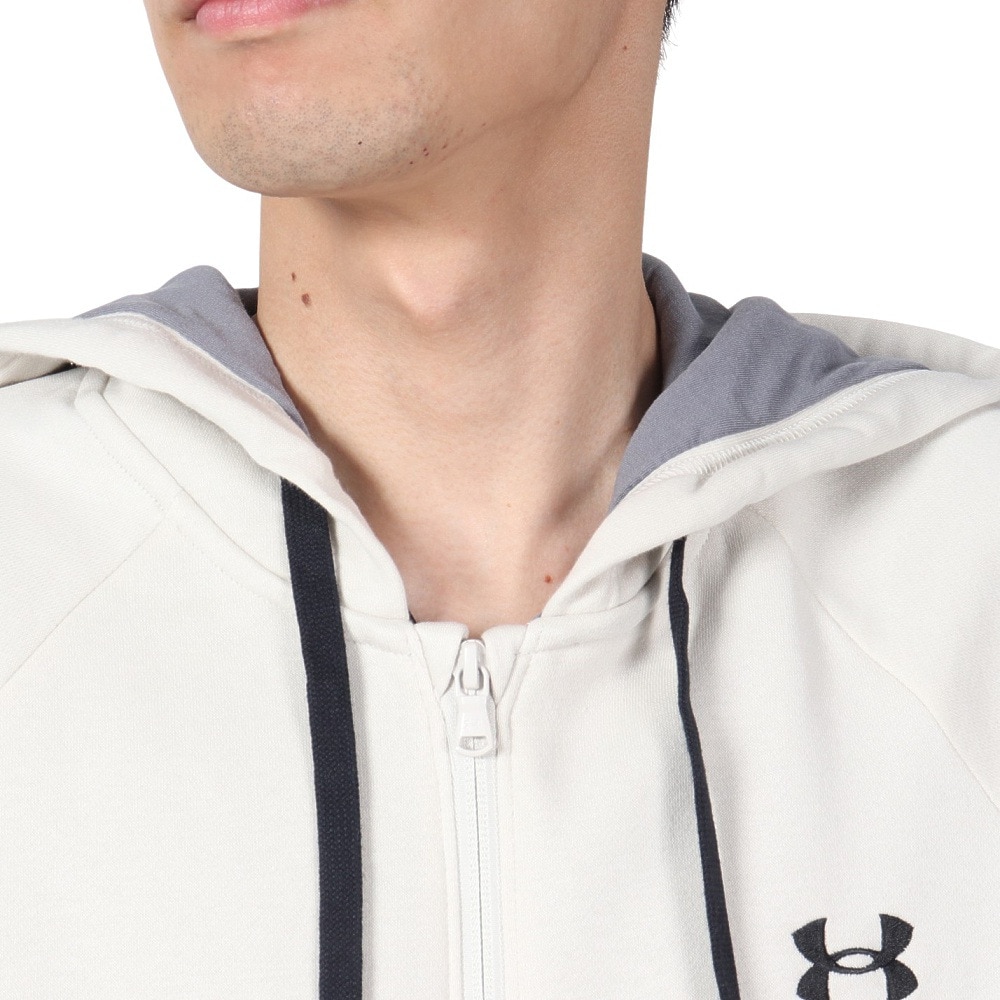 アンダーアーマー（UNDER ARMOUR）（メンズ）ライバルフリース グリッチ フルジップ フーディー 1390301 110