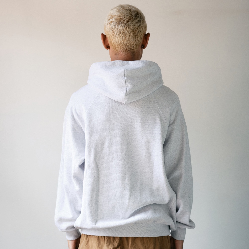 バクタ（BUKTA）（メンズ）ヘビーOZ裏起毛スプリットラグランパーカー BU2415804 15 GRAY