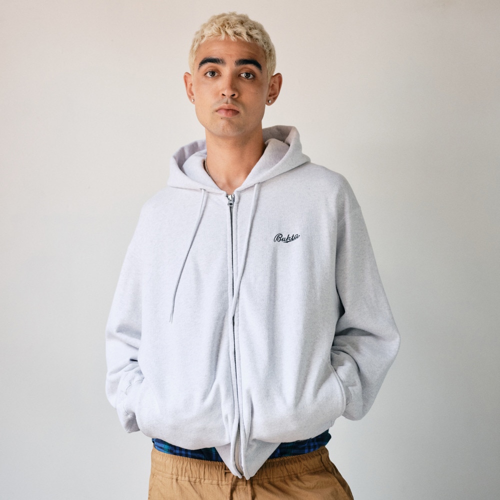 バクタ（BUKTA）（メンズ）ヘビーOZ裏起毛スプリットラグランパーカー BU2415804 15 GRAY