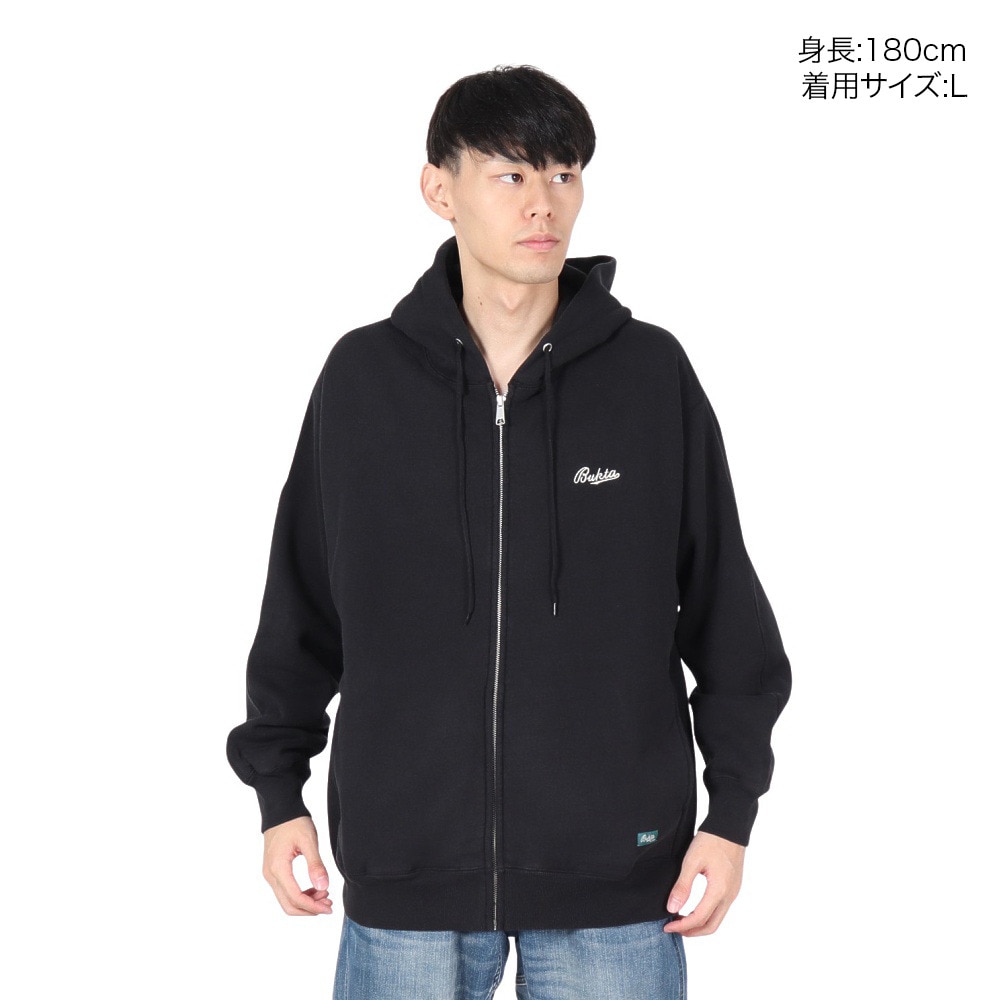 バクタ（BUKTA）（メンズ）ヘビーOZ 裏起毛 ラグランパーカー BU2415804:19:BLACK